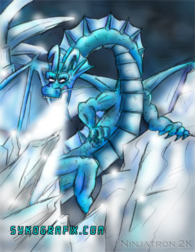 Ice Dragon with effects