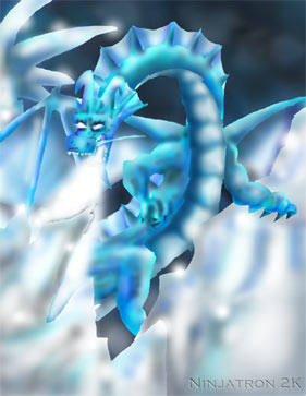 Ice Dragon without outline
